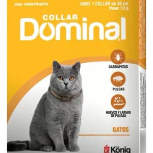 Collar Dominal Anti Pulgas Y Garrapatas Para Gatos X3 Unid