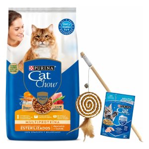 Alimento Cat Chow Adulto Castrado Pescado Y Carne 15 Kg