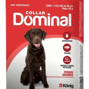 Collar Dominal Anti Pulgas Y Garrapatas Raza Grande