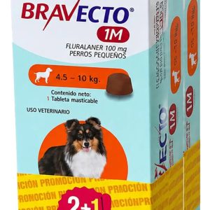 Pastilla Antipulgas Bravecto Antipulgas 4,5- 10 Kg 3 Und