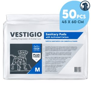 Pañal Vestigio Carbón Activado / Talle M - 45x60cm - 50 Unidades