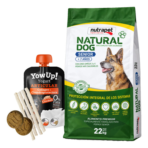 Alimento Natural Dog Senior +7 Años 22 Kg
