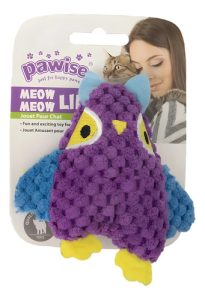 Peluche Sonajero Para Mascotas Buho Pawise