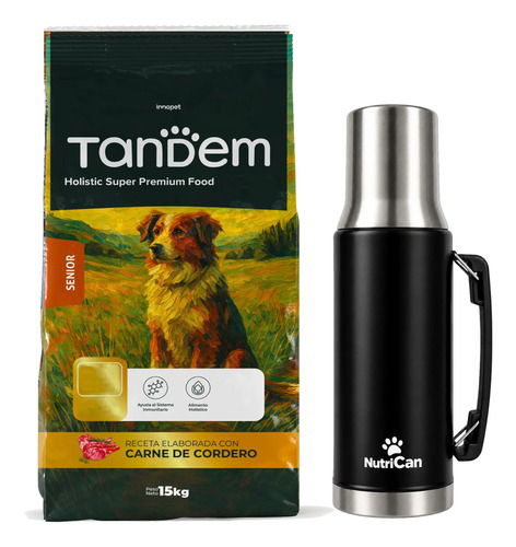Tandem Senior Alimento Perro Super Premium Cordero 15kg - Imagen 2