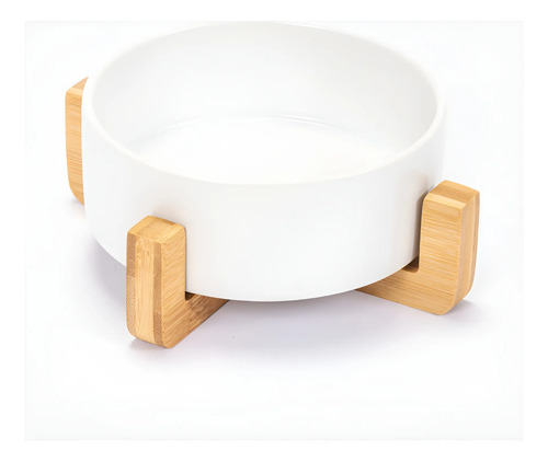 Comedero Bowl Con Soporte Bamboo Para Mascotas