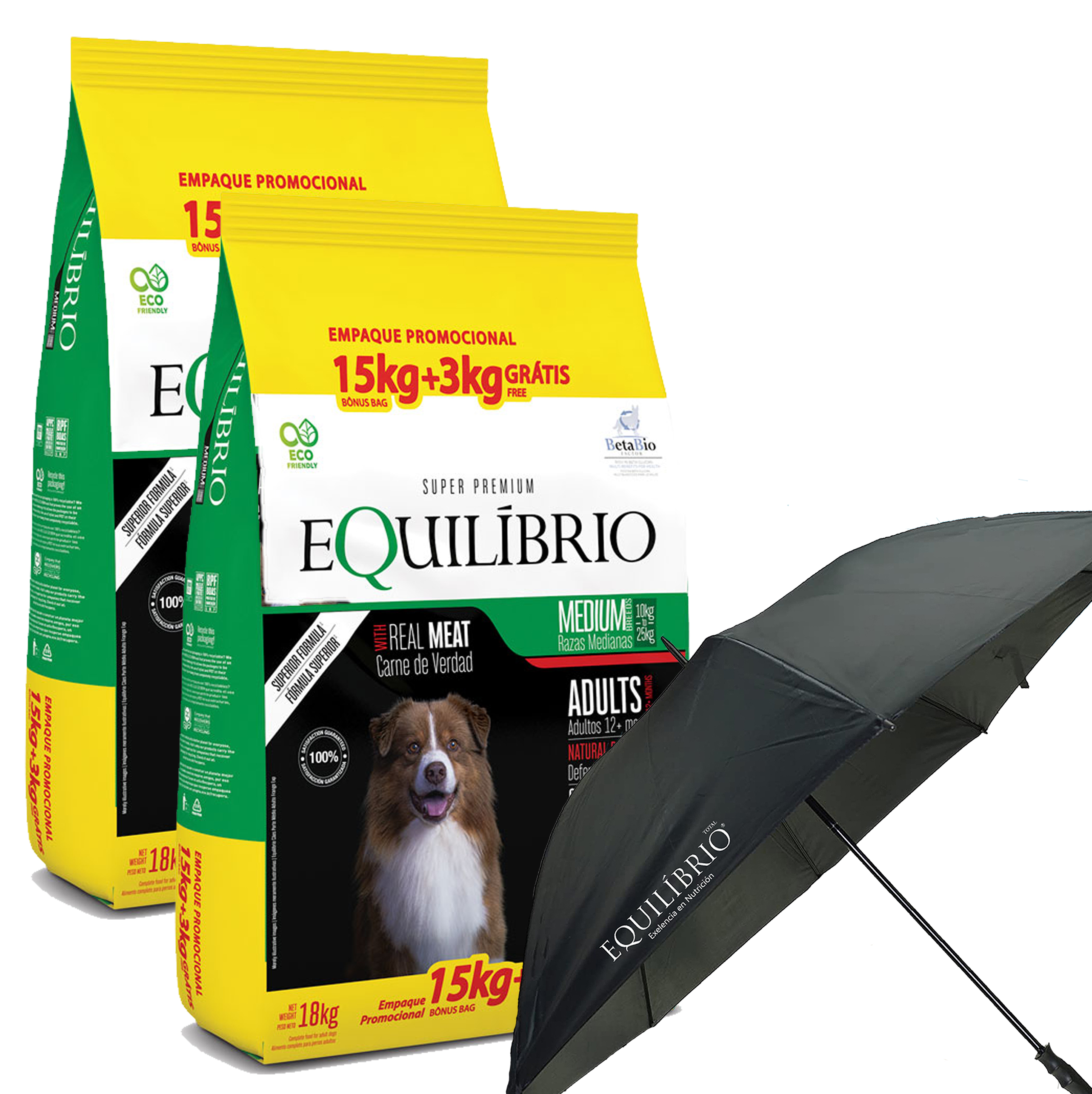 Equilibrio Perro Adulto Pollo 36 kg (18 + 18)